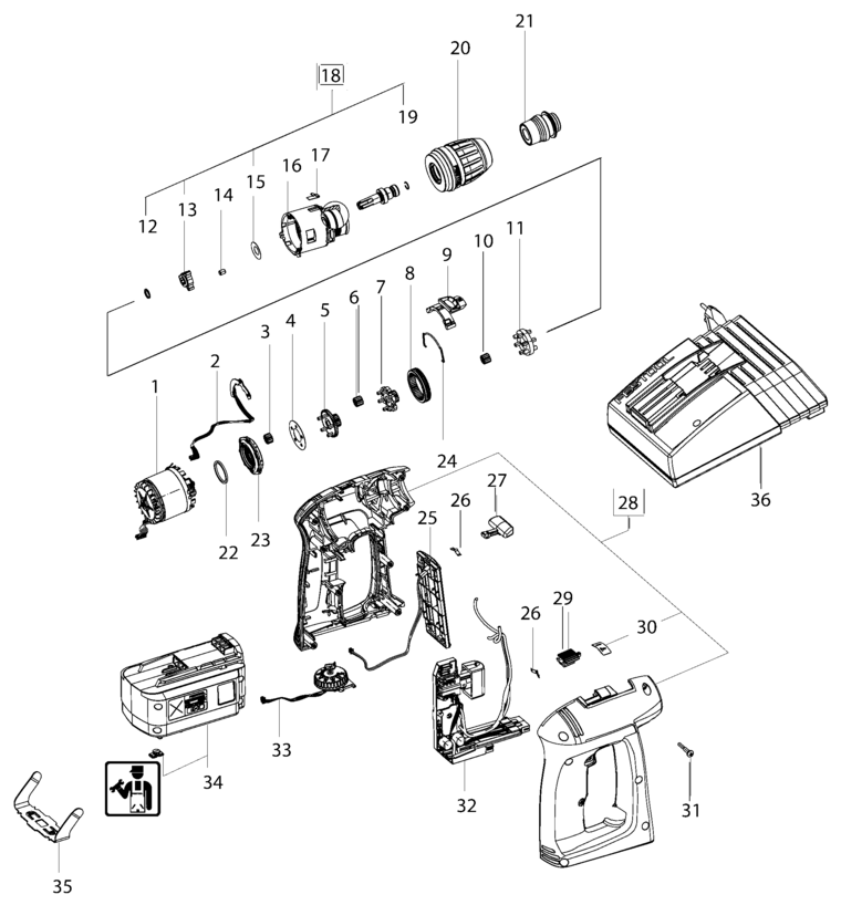 Festool C 15 LI / 496702 Spare Parts