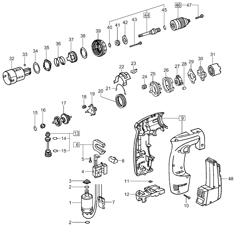 Festool CDD 9.6 / 490355 Spare Parts