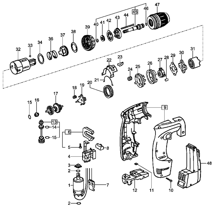 Festool CDD 9.6 FX / 490598 Spare Parts