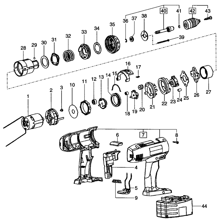 Festool TDD 9.6 230V / 490361 Spare Parts