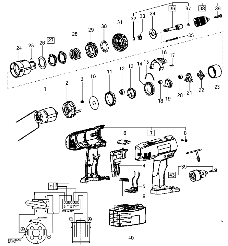 Festool TDD 14.4 ES / 488750 Spare Parts