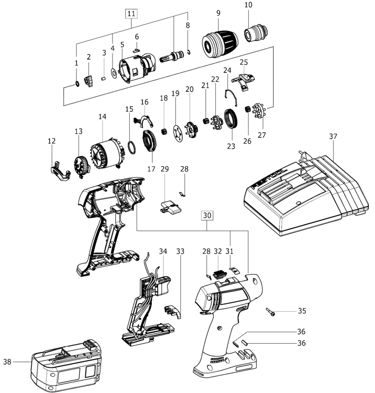 Festool T 15+3 / 494374 Spare Parts