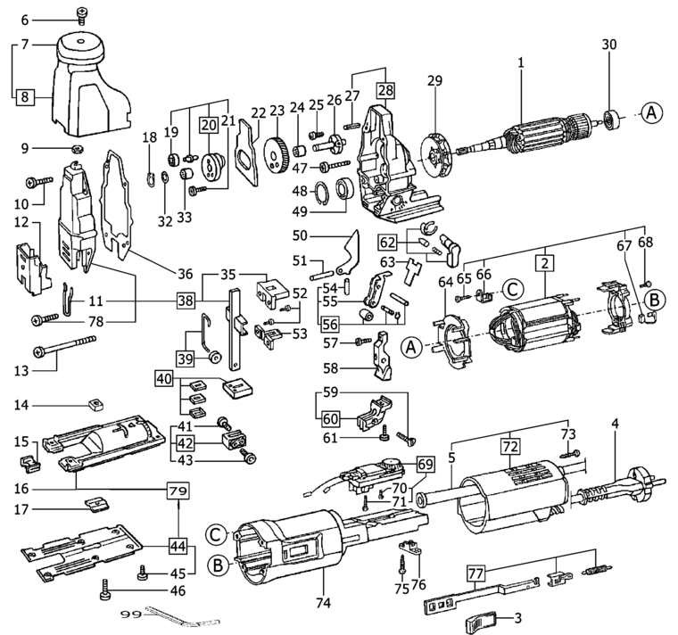 Festool PS 2 / 487107 Spare Parts