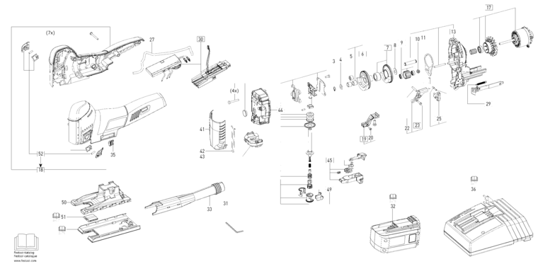 Festool PSC 420 EB / 10003823 Spare Parts