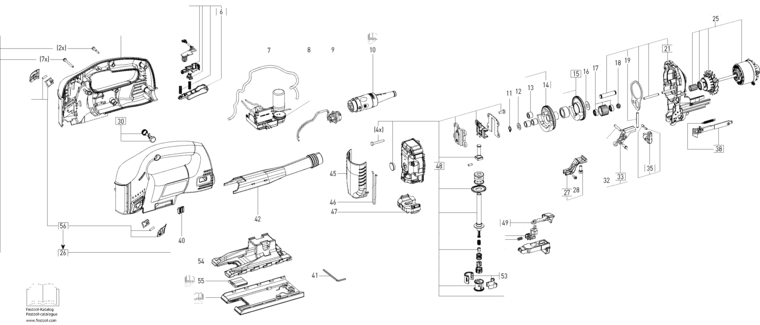 Festool PSB 420 EBQ GB 110V / 10004924 Spare Parts