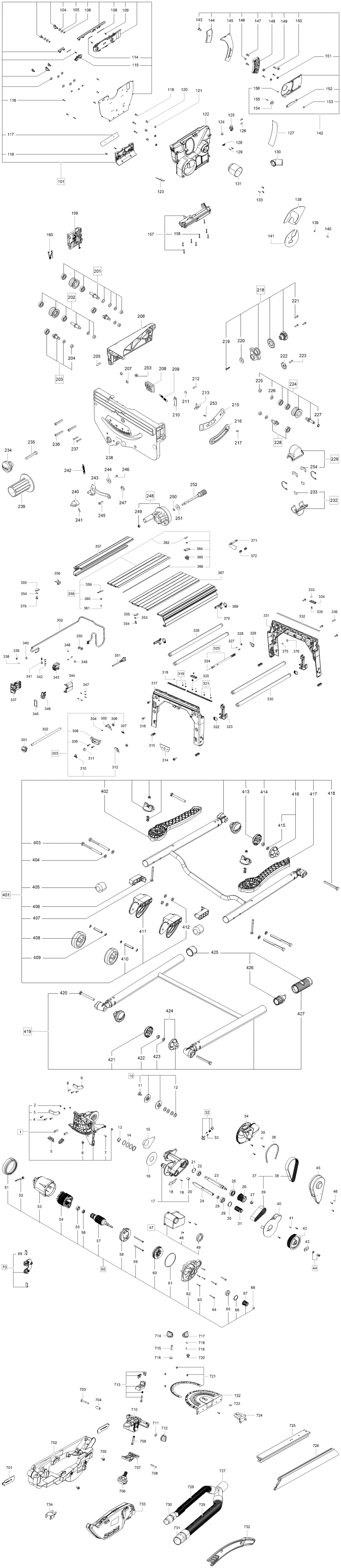 Festool CS 70 EG / 201436 Spare Parts