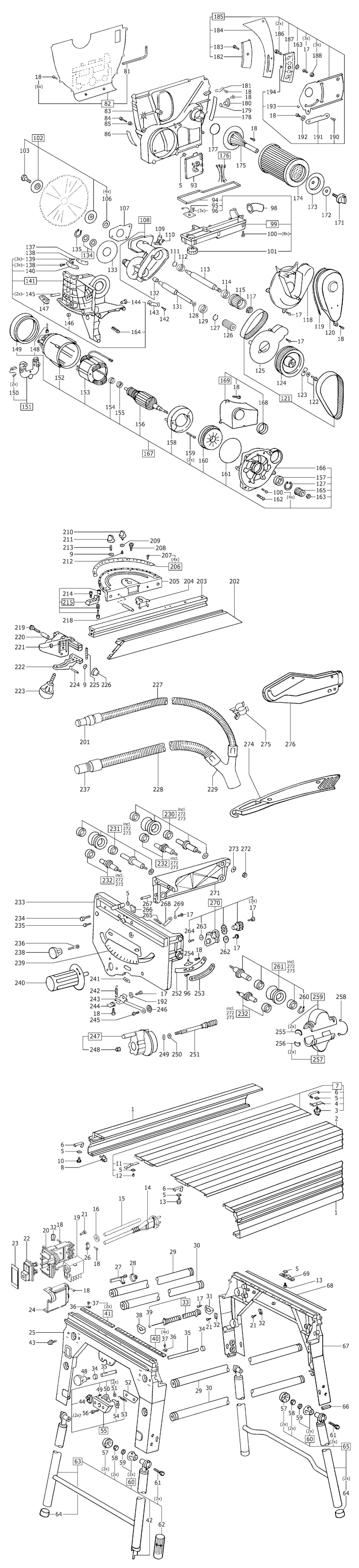 Festool CS 70 EB (Precisio) / 491302 Spare Parts