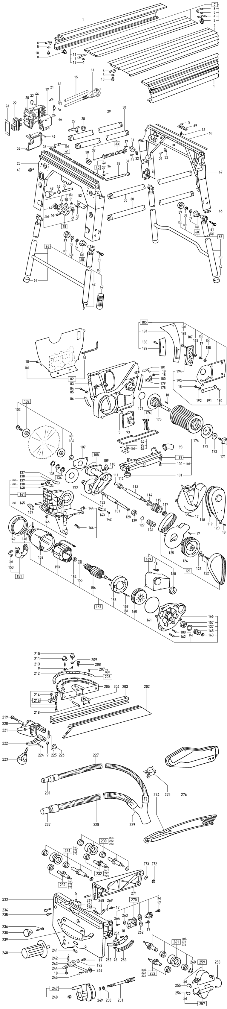 Festool CS 70 EB 230V / 500694 Spare Parts