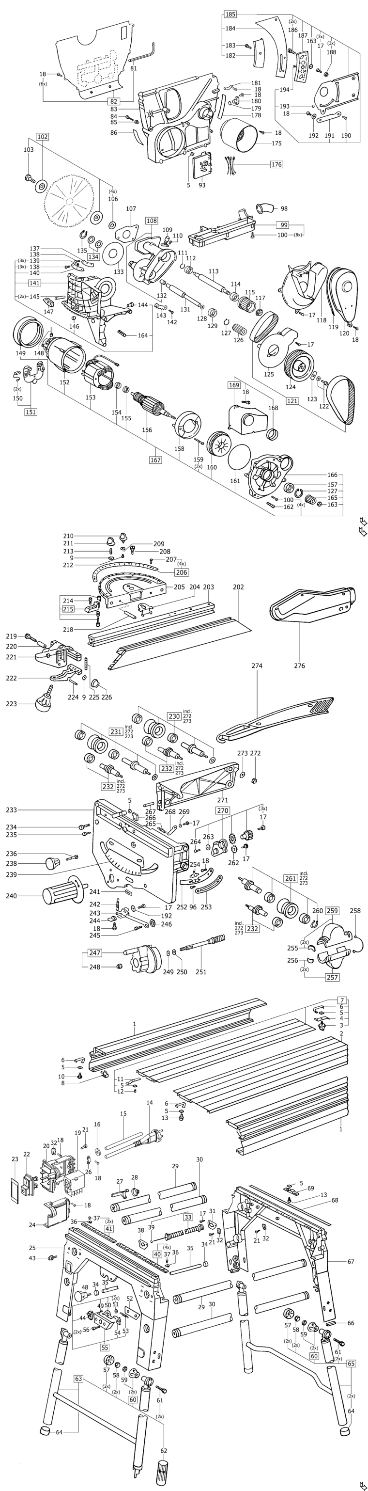 Festool CS 70 E / 490193 Spare Parts