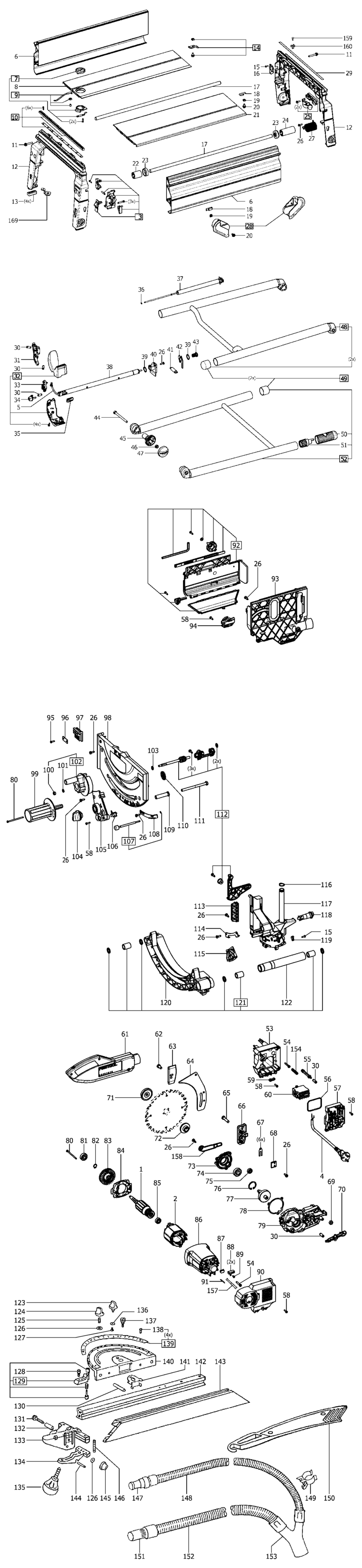 Festool CS 50 EB GB 240V / 493752 Spare Parts