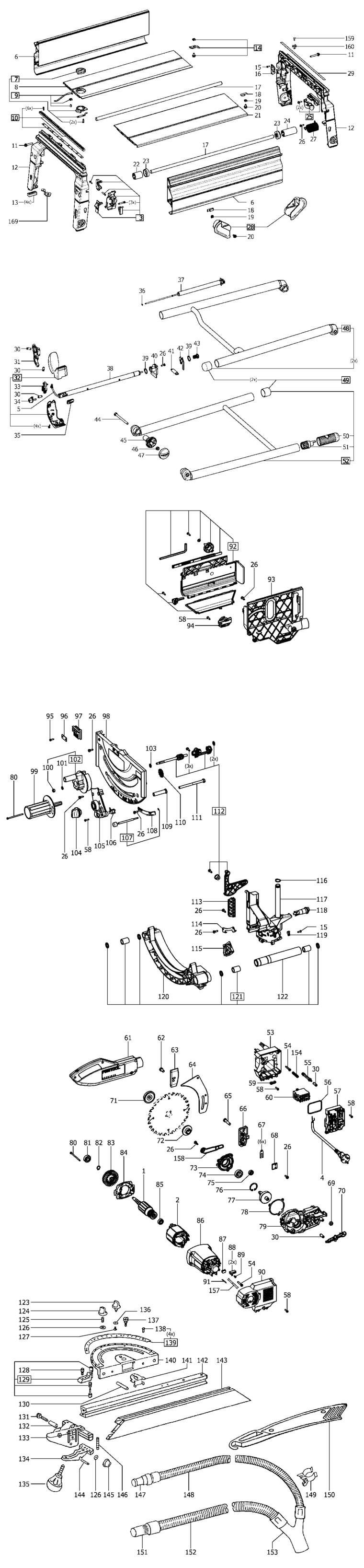 Festool CS 50 E GB 110V / 493753 Spare Parts