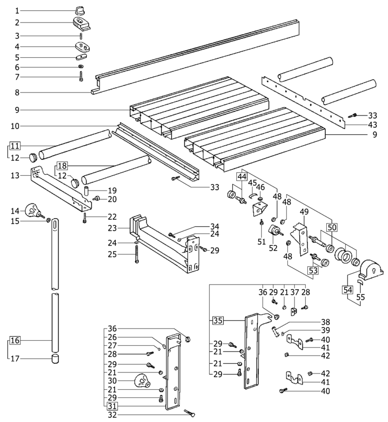 Festool Sliding table / 488059 Spare Parts