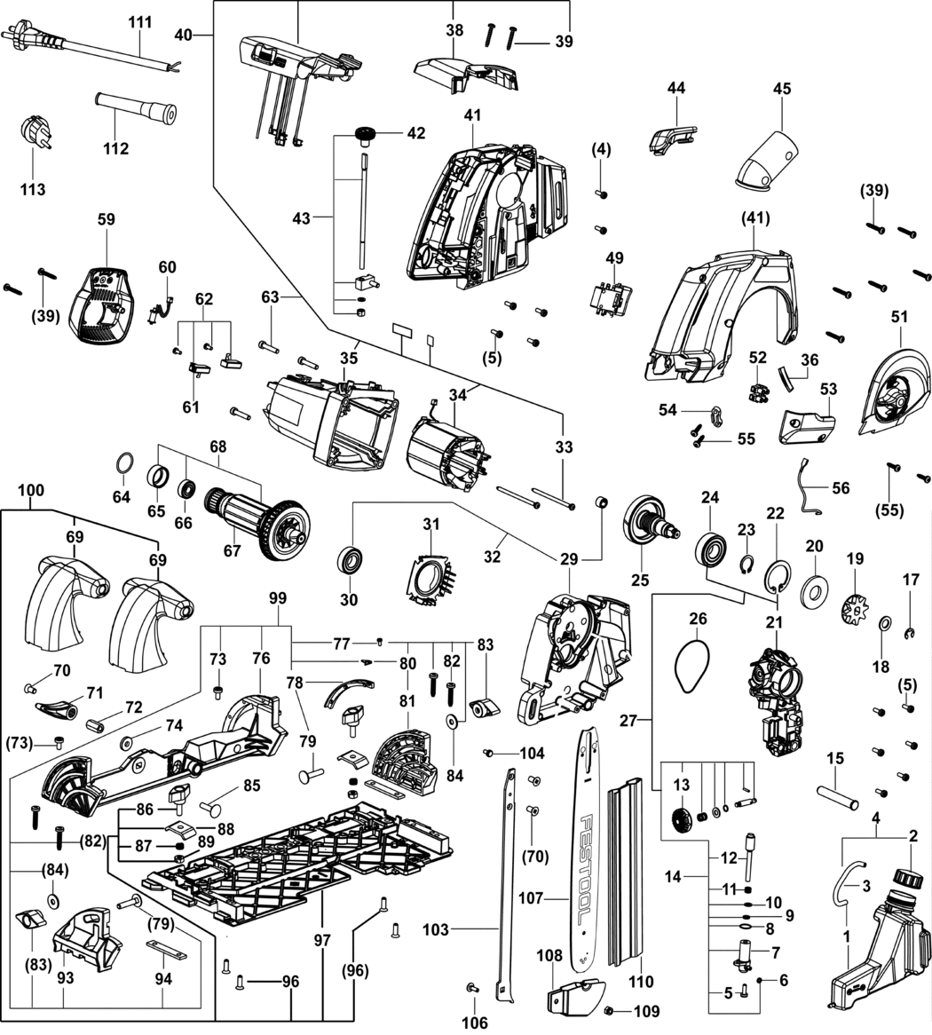 Festool IS 330 EB / 205047 Spare Parts