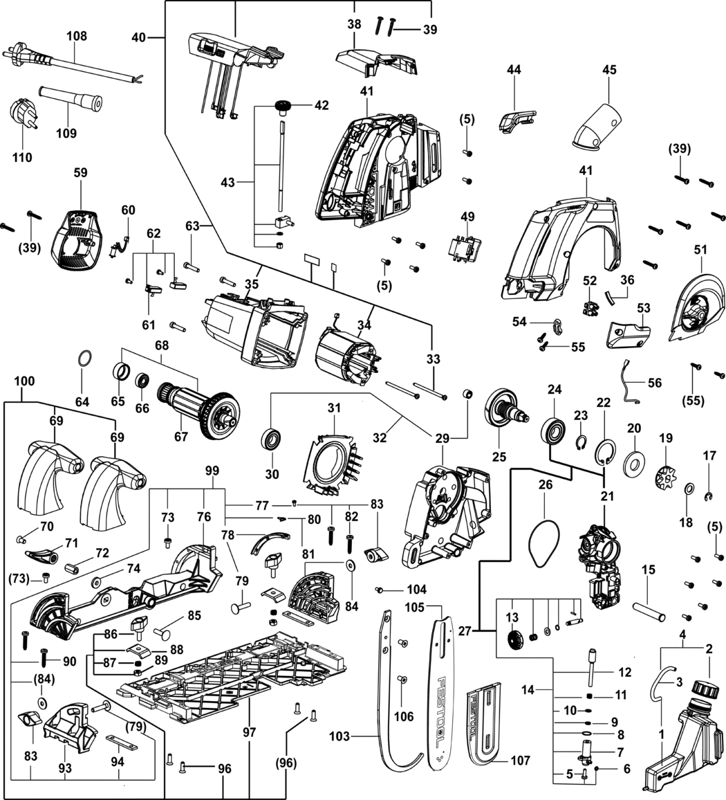 Festool SSU 200 EB-Plus / 205048 Spare Parts