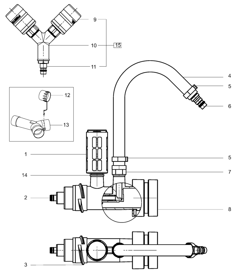 Festool IAS 2 double adapter IAS 2-DA-CT / 496929 Spare Parts