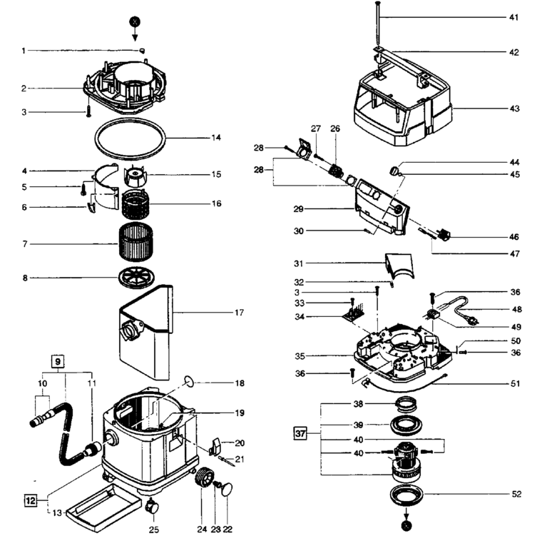 Festool SR 200 E / 583087 Spare Parts