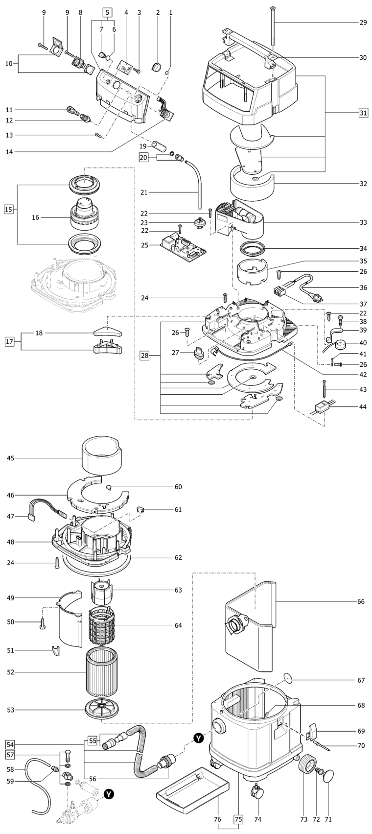 Festool Dust-extractor / 583233 Spare Parts