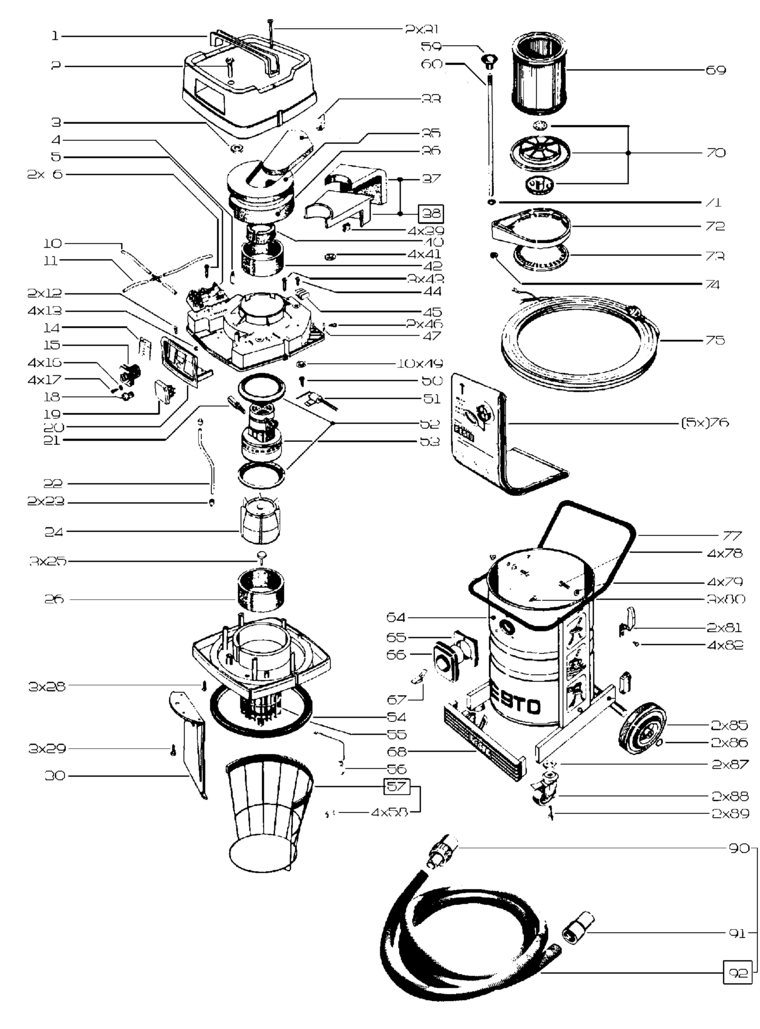 Festool SR 15 E  230V / 583061 Spare Parts