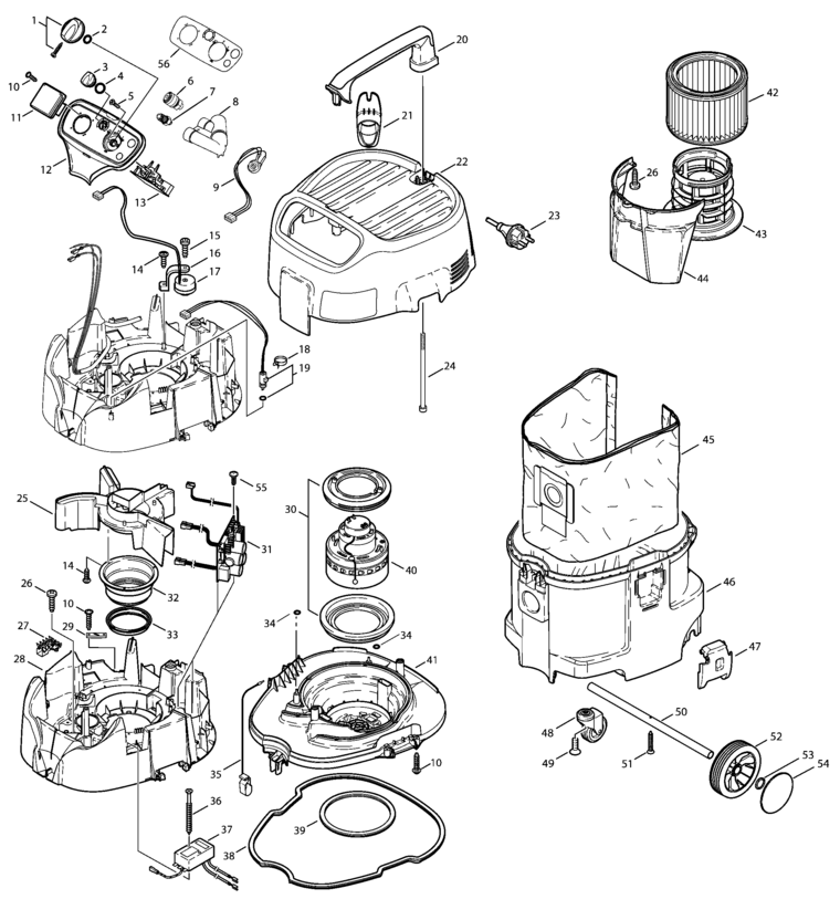 Festool SRM 45 LE-EC 230V / 493549 Spare Parts