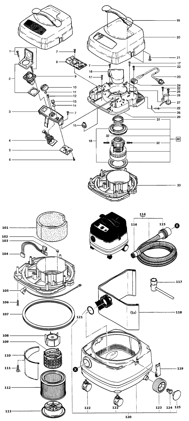 Festool SRM 152 E-AS GB 240V / 583265 Spare Parts