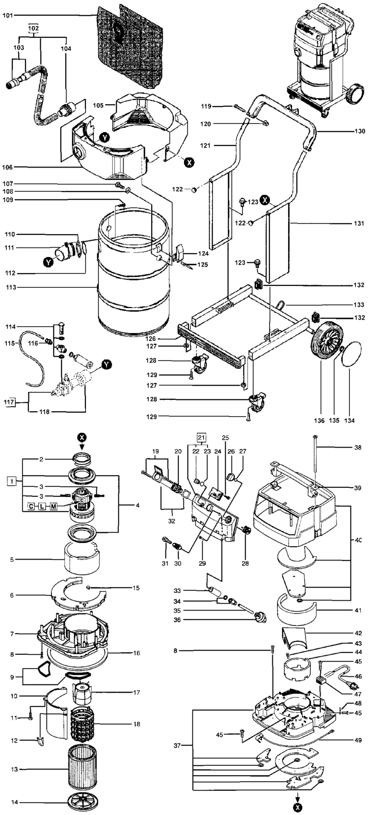 Festool SR 301 E-AS / 583067 Spare Parts