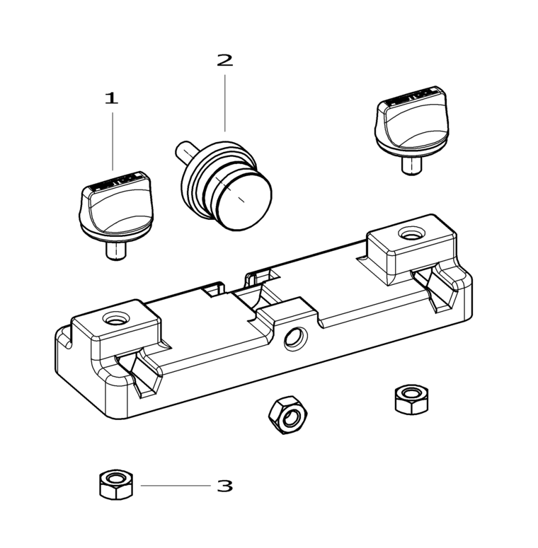 Festool Fine adjuster for parallel side fence FE - OF 1000 / KF / 483358 Spare Parts