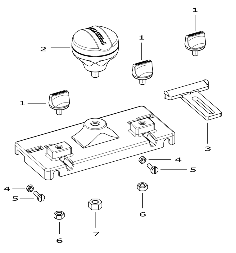 Festool Guide rail adapter FS - OF 1000 / 488752 Spare Parts