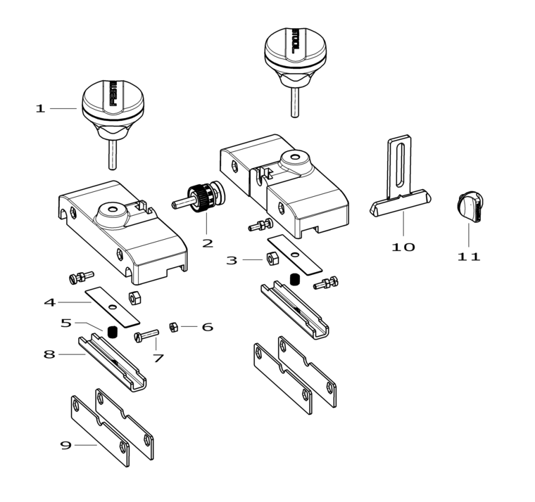 Festool Guide rail adapter FS - OF 1400 / 492601 Spare Parts