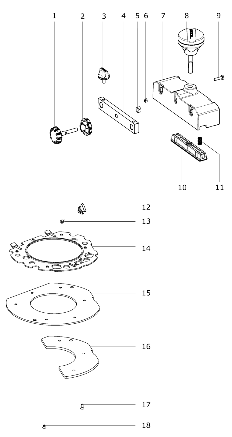 Festool Guide rail adapter FS - OF 2200 / 494681 Spare Parts