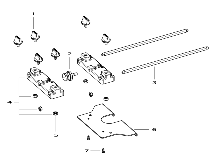 Festool Parallel side fence SA - KF / FE / 483489 Spare Parts