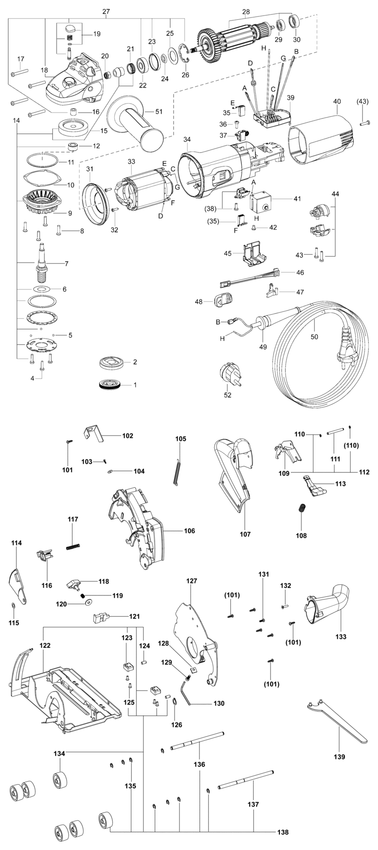 Festool AG 125-14 D / 768567 Spare Parts