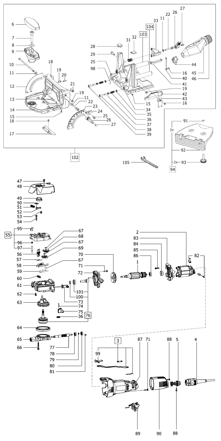 Festool DF 500 Q 230V / 492057 Spare Parts