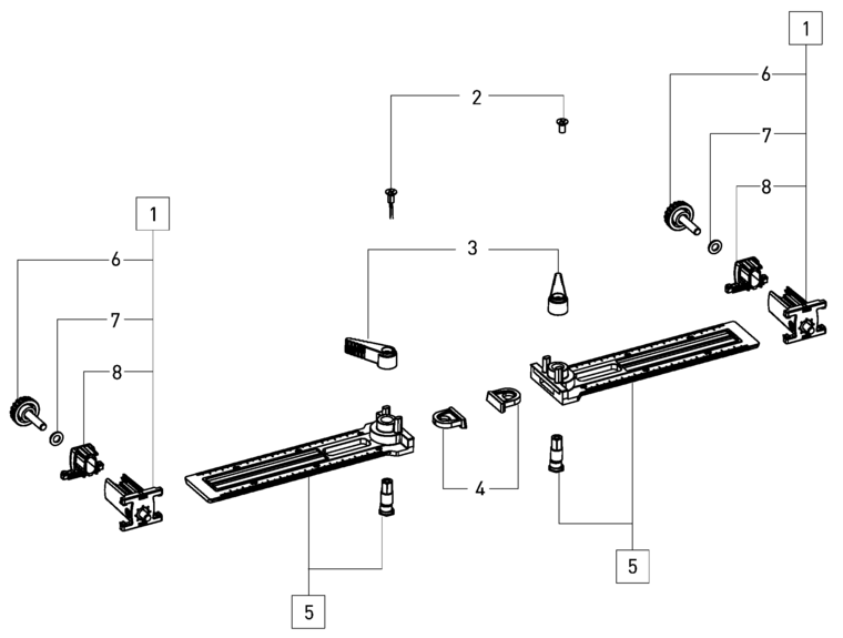 Festool Cross stop / 498590 Spare Parts