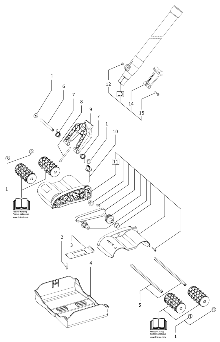 Festool TP 220 / 495721 Spare Parts