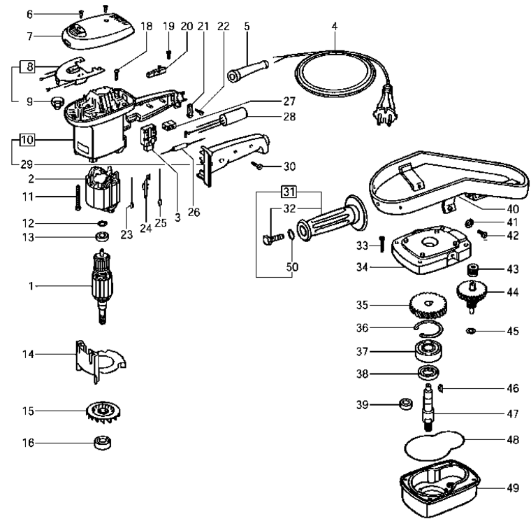 Festool RW 900 E GB 110V / 487388 Spare Parts