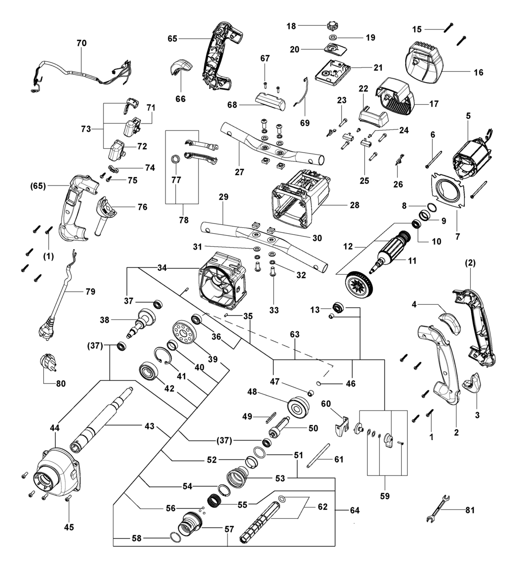 Festool MX 1600/2 E EF GB 240V / 201805 Spare Parts