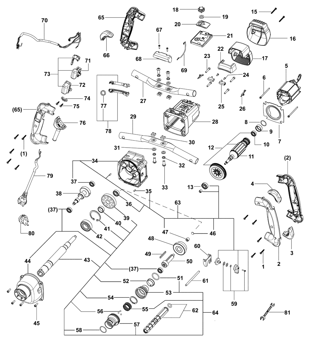 Festool MX 1600/2 E EF IL / 500801 Spare Parts