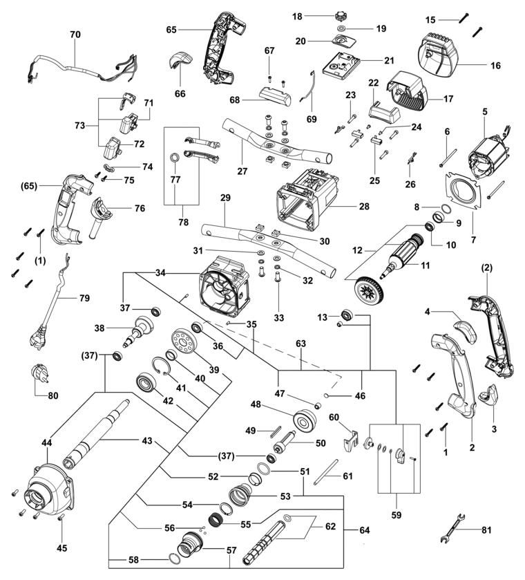 Festool MX 1600/2 E EF / 768705 Spare Parts