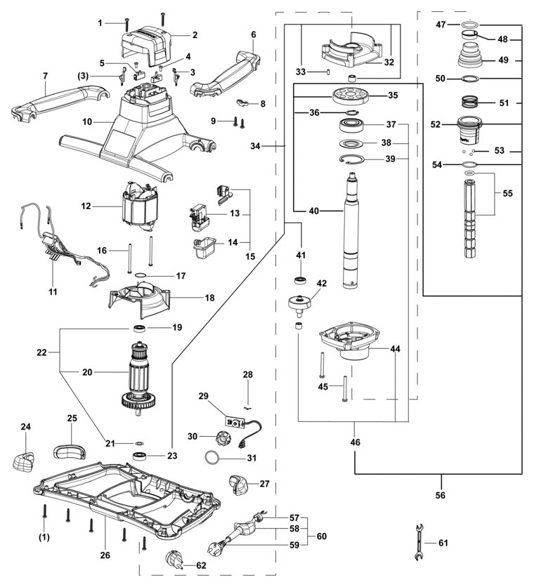 Festool MX 1200 E EF / 768593 Spare Parts