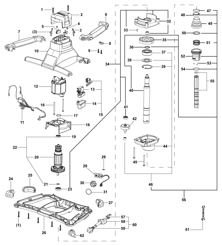 Festool MX 1000 E EF / 768868 Spare Parts