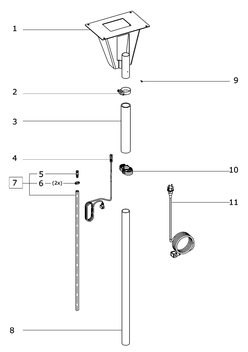 Festool Ceiling suspension EAA-D / 495890 Spare Parts