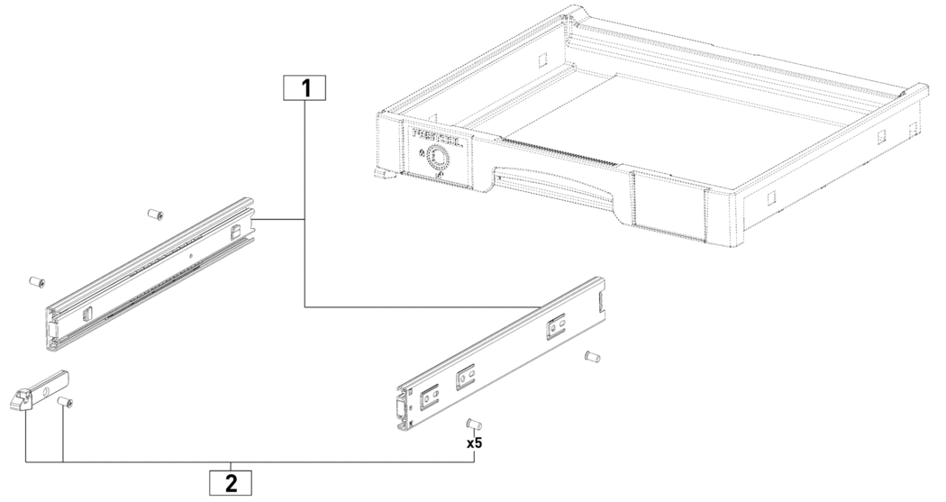 Festool Pull-out drawer / 500692 Spare Parts