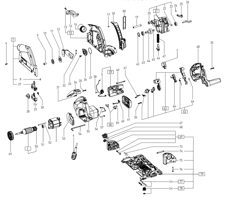 Festool TS 55 RQ-PLUS 230V / 498521 Spare Parts