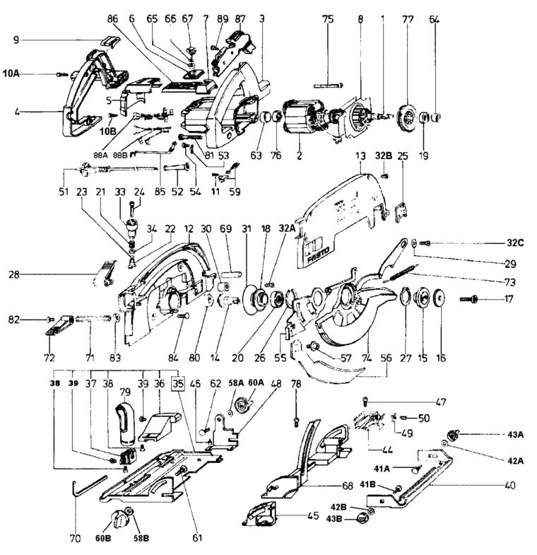 Festool AP 65 EB / 487138 Spare Parts