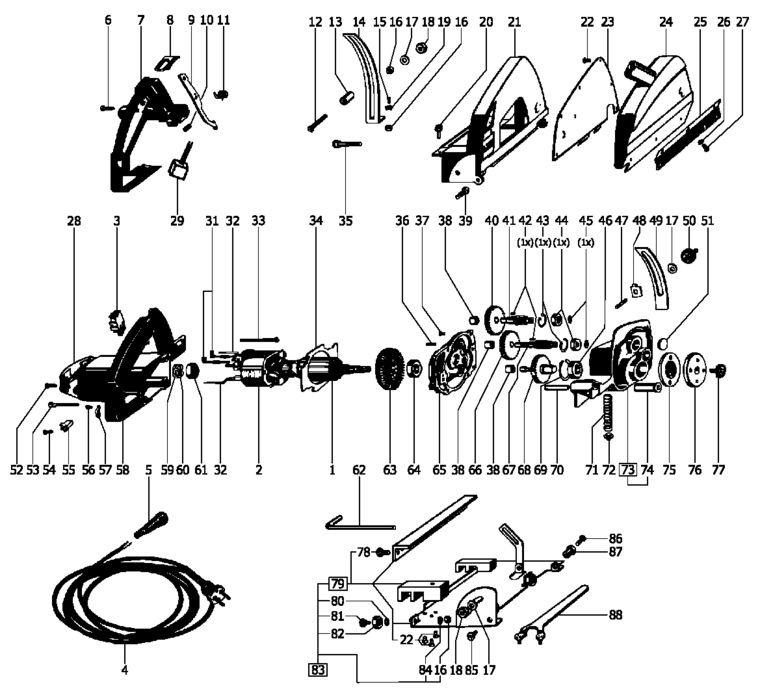 Festool AXT 50 LA / 487288 Spare Parts