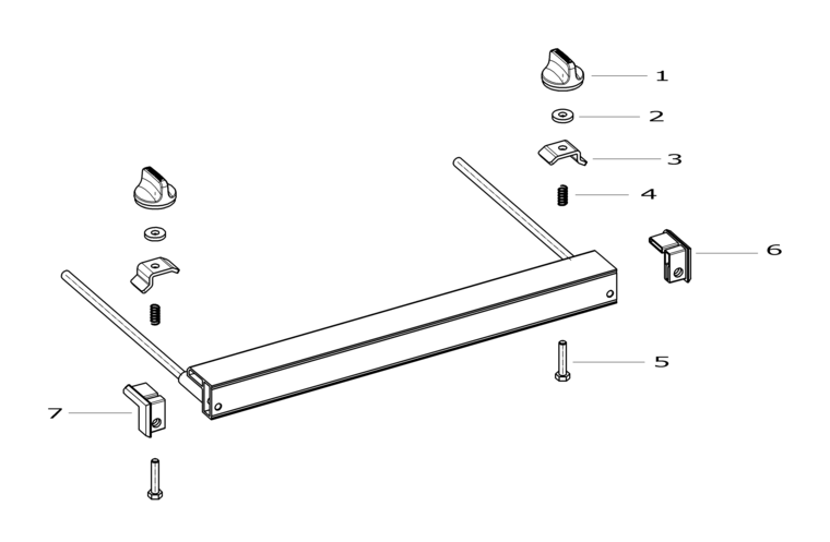 Festool Parallel side fence PA - TS 75 / 492243 Spare Parts