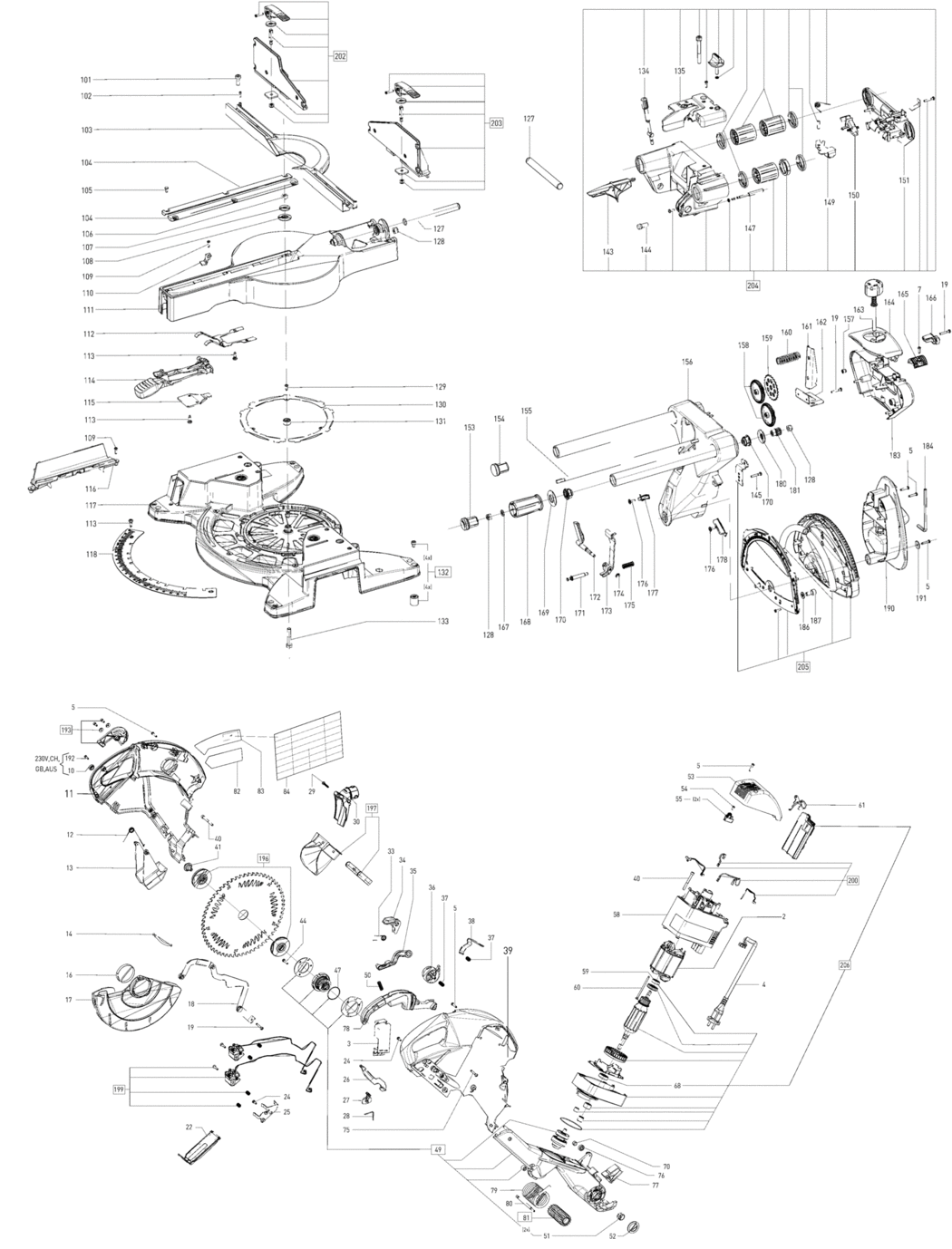 Festool KS 120 EB GB 240V / 10037844 Spare Parts