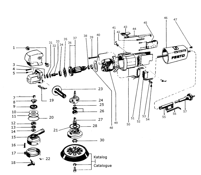 Festool RO 1 / 571406 Spare Parts