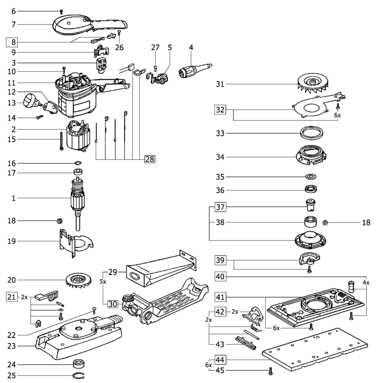 Festool RS 200 Q / 490038 Spare Parts