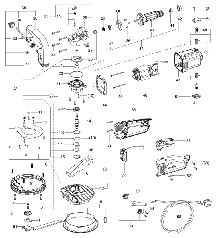 Festool RG 130 E / 768758 Spare Parts